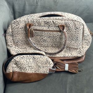 NWOT MyMealivos Canvas Travel Bag and Toiletry Bag | Size: One Size